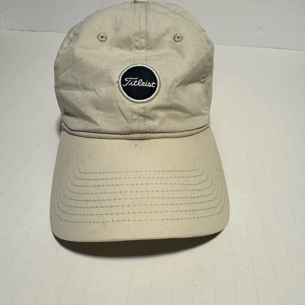 Titleist Beige and Black Logo Baseball Cap, Unisex